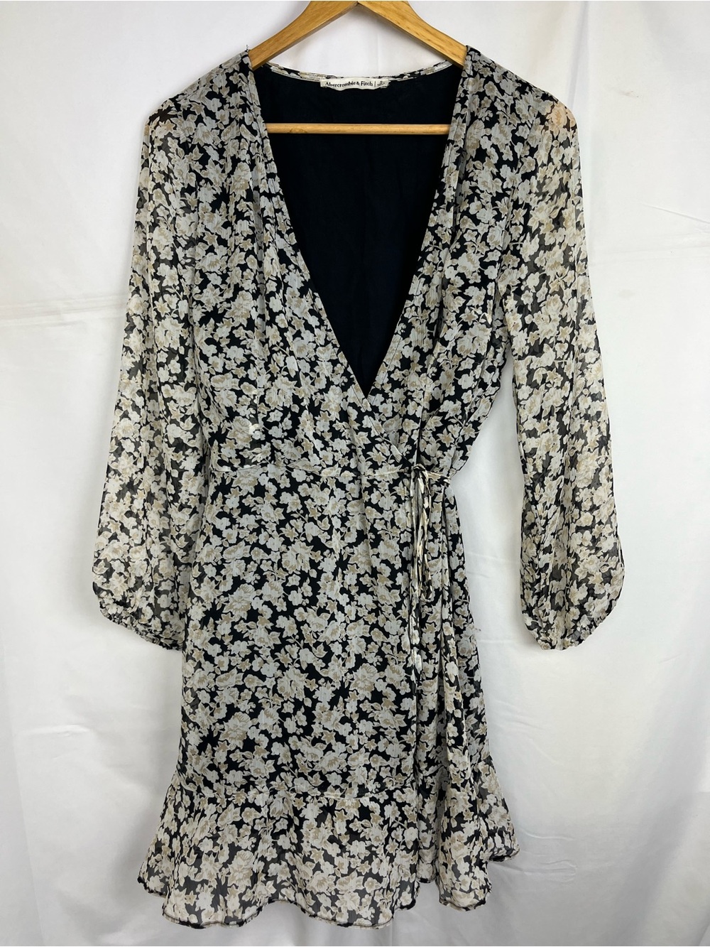 Abercrombie &‎ Fitch Floral Mini Wrap Dress V-Neck Women’s Size S